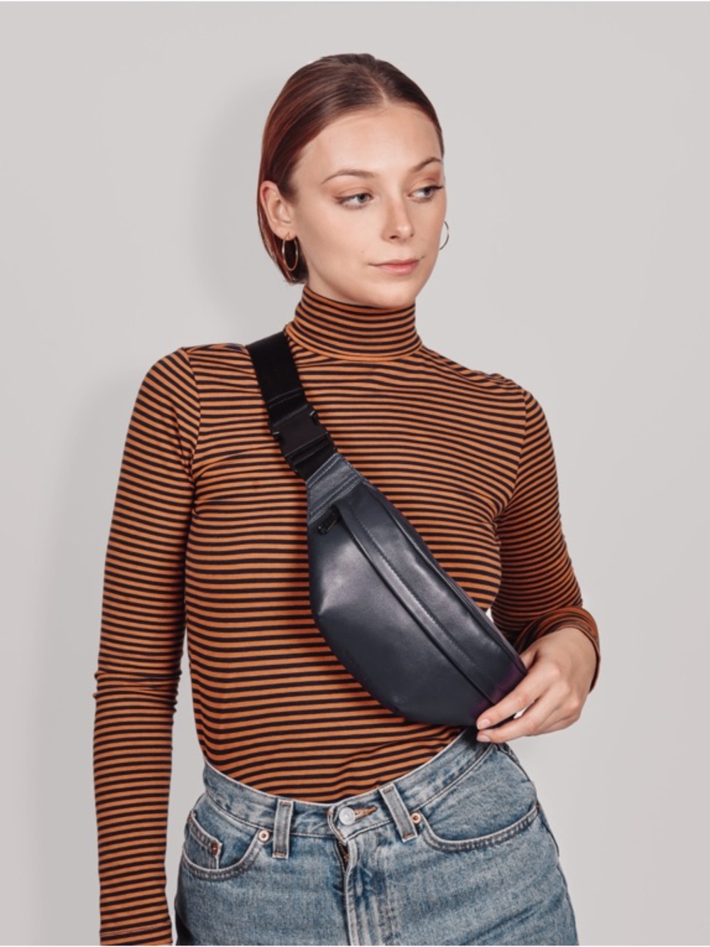 HYER GOODS discontinued leather fanny pack